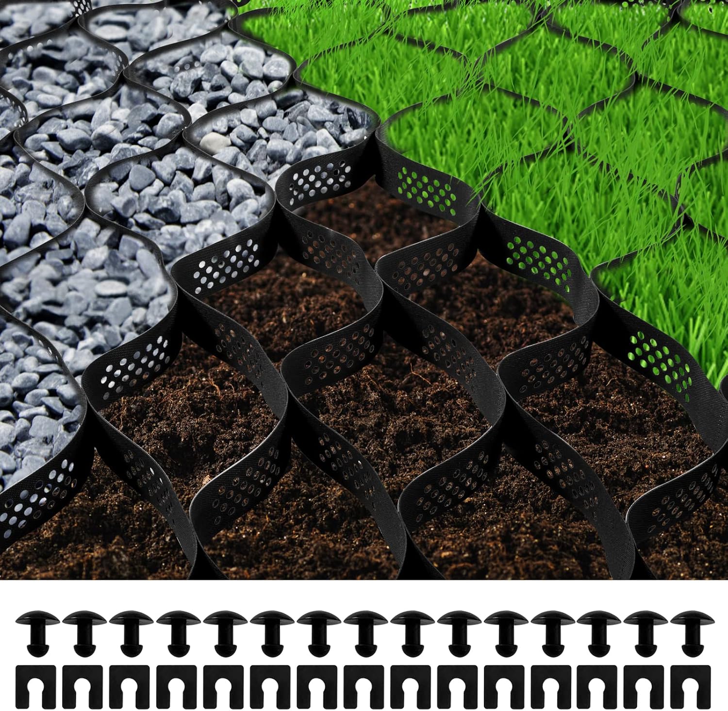 VEVOR Ground Grid for DIY Patio, Walkway, and Driveway Use