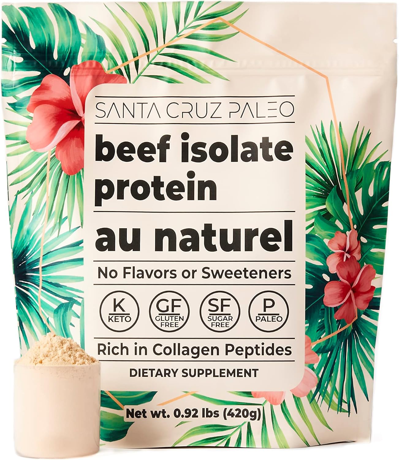 Santa Cruz Paleo Beef Isolate Protein Powder: Clean Keto Fuel