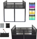 Portable DJ Booth Facade TwoPosition Height Adjustable Tabletop