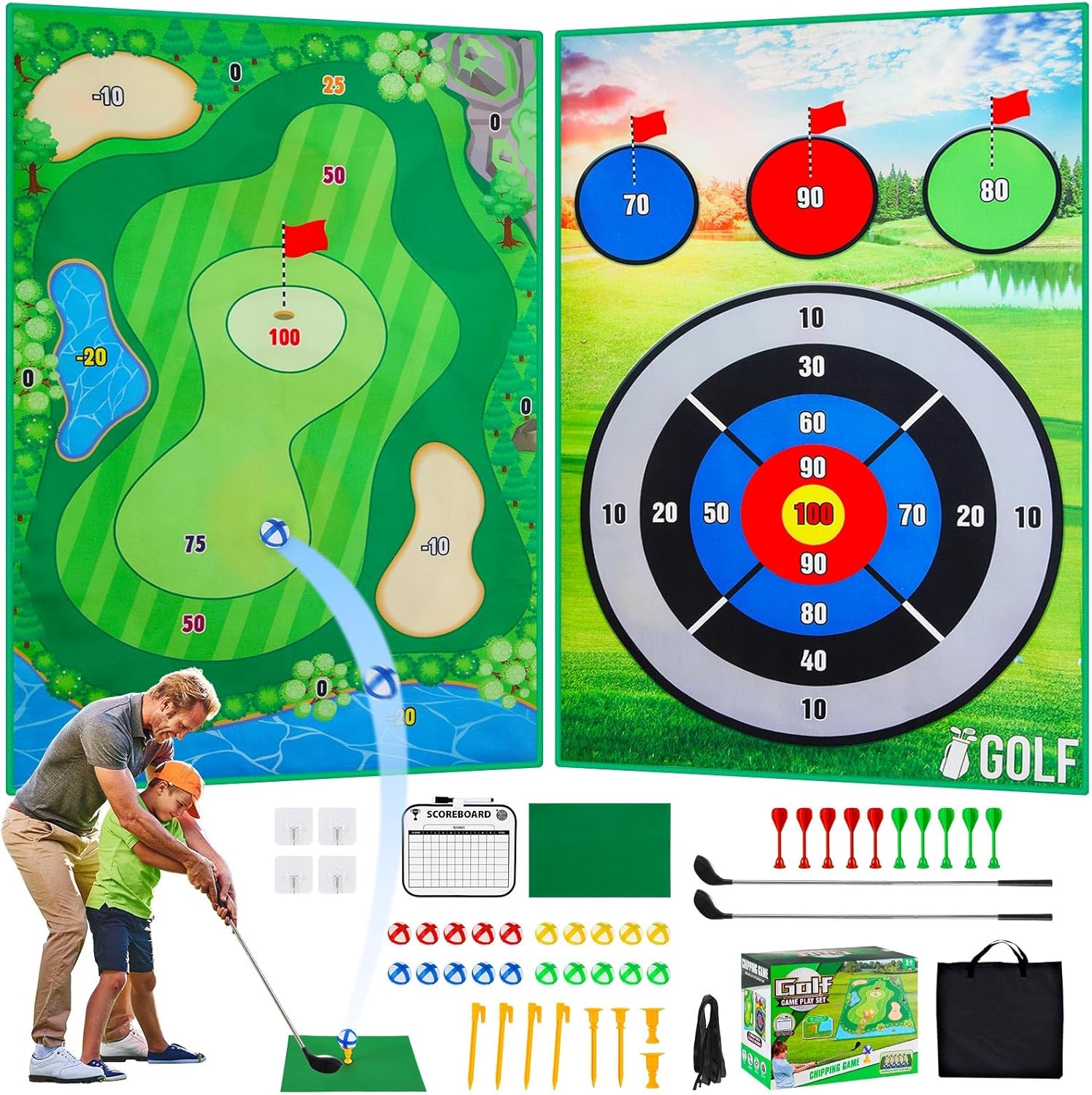 Sticky Battle Golf Game Set - Indoor & Outdoor Fun!