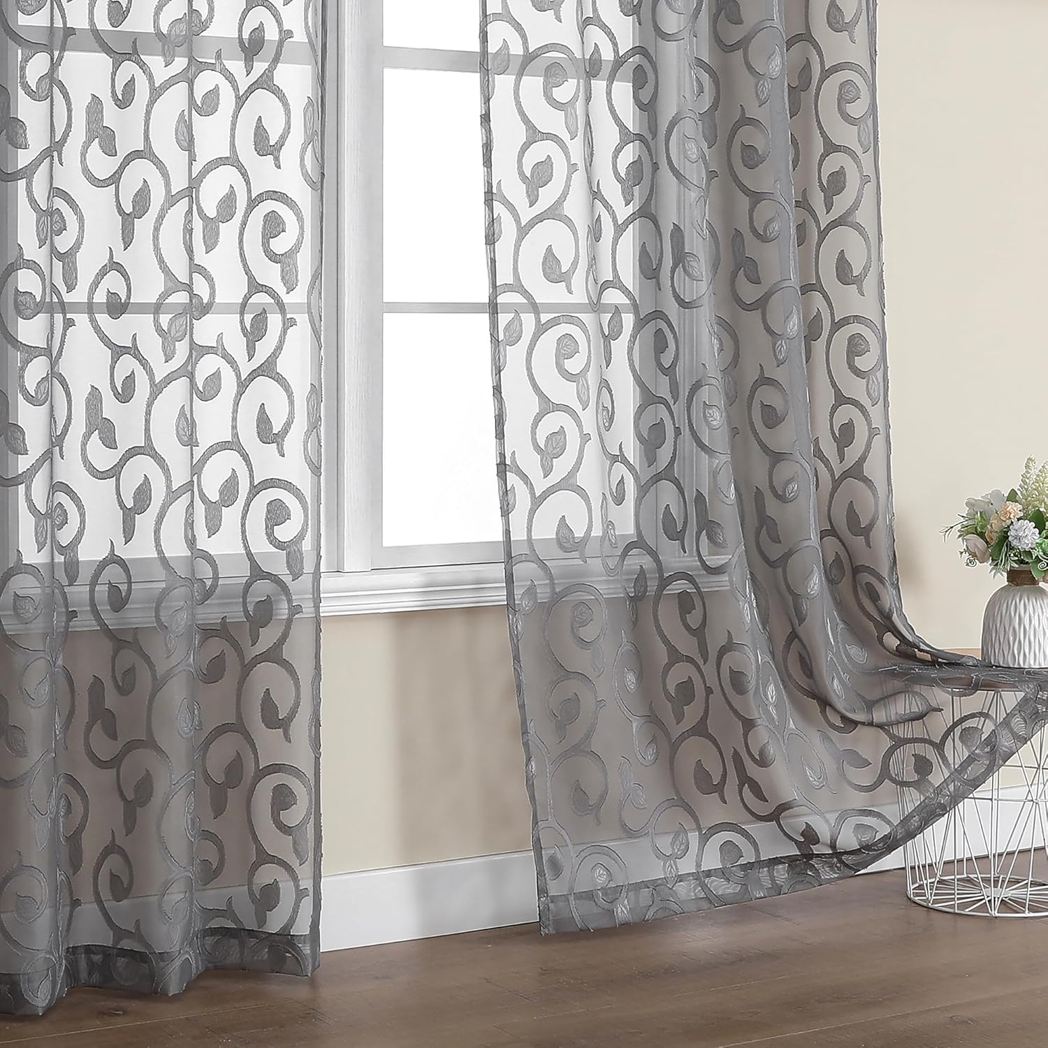 Light Filtering Sheer Curtains by OWENIE