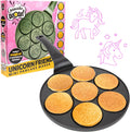 CucinaPro Unicorn Pancake Pan - 7 Magical Flapjacks, Nonstick, Easy Cleanup