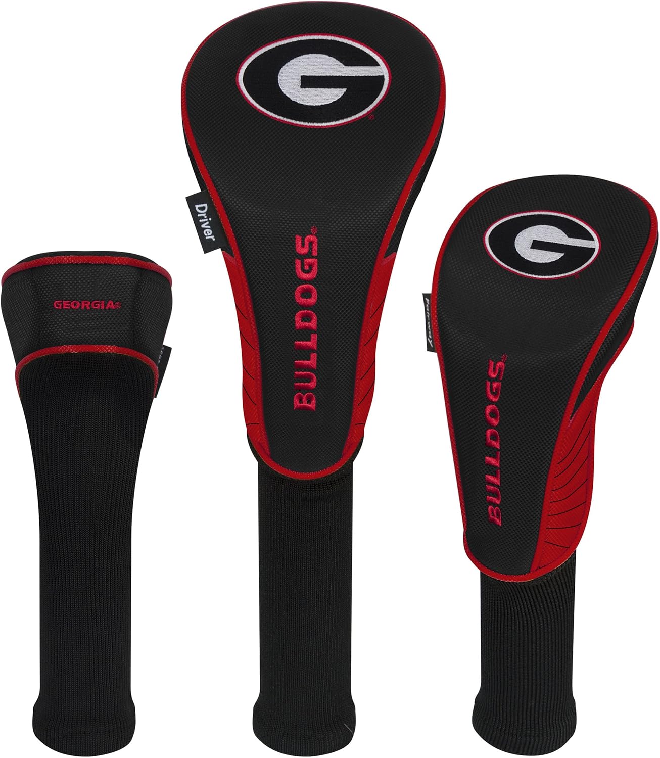 Collegiate Set of Three Headcovers for Golf Clubs - Team Effort