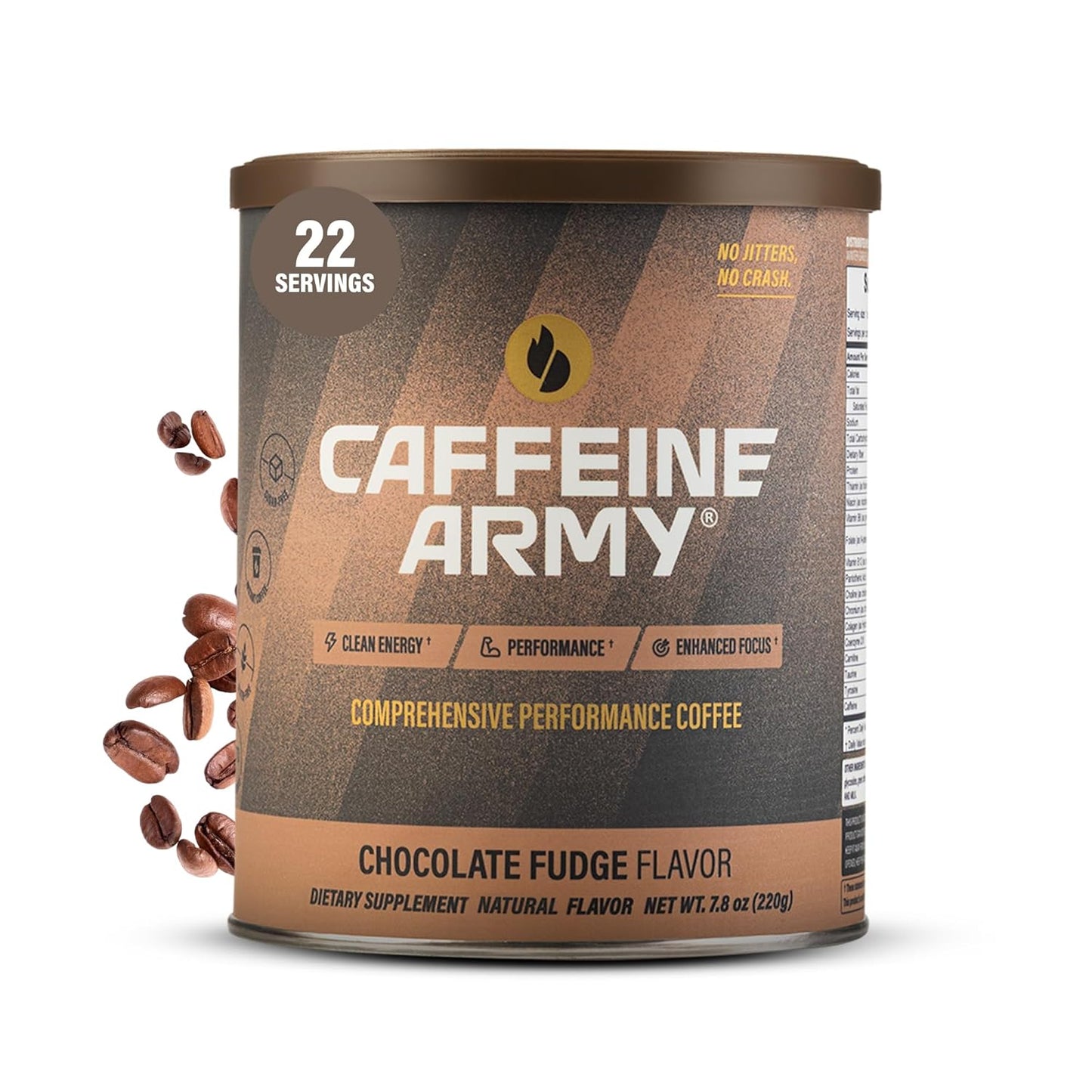 CAFFEINE ARMY Chocolate Fudge: Long-Lasting Energy Coffee