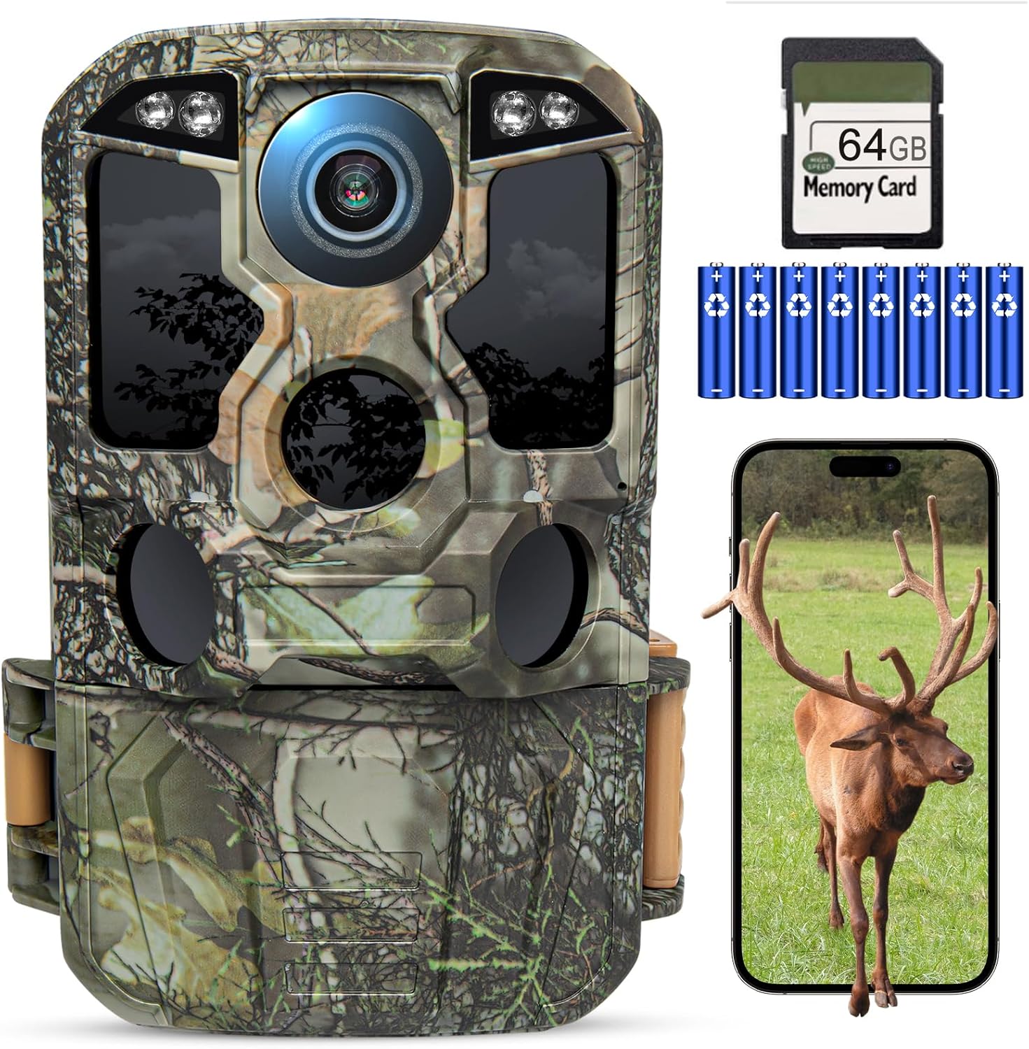 KJK WiFi Trail Camera 8K 84MP | Night Vision | Fast Trigger | Waterproof