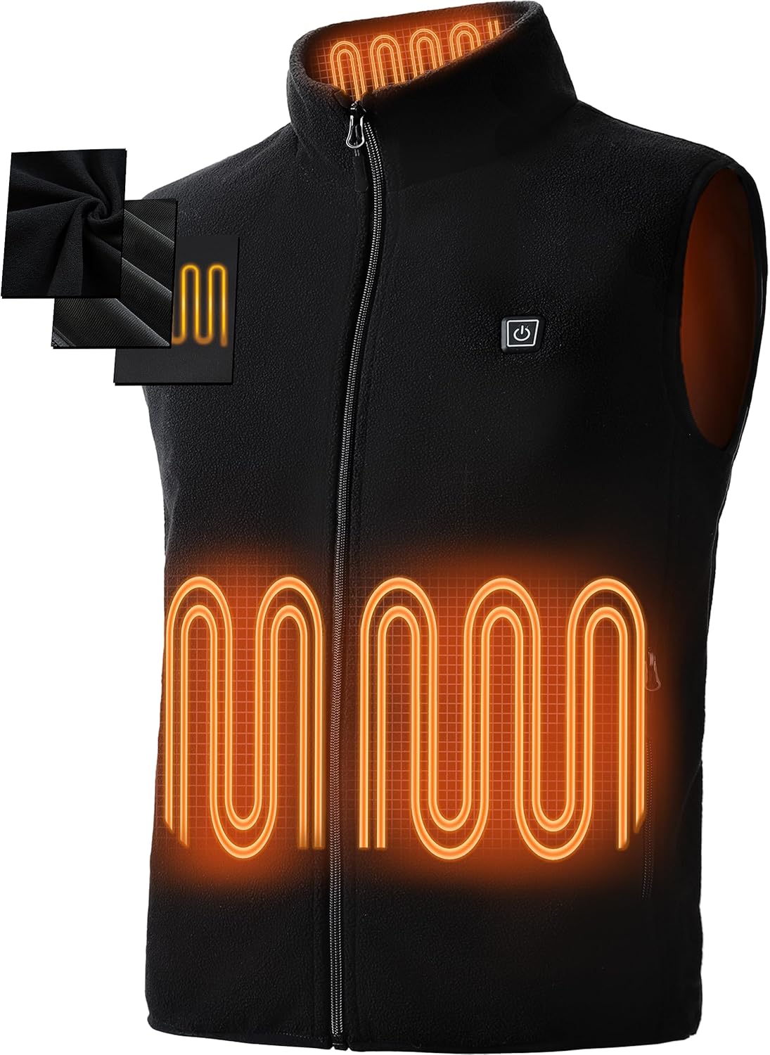 Heated Vest for Men Women with 6 Heating Zones and Levels