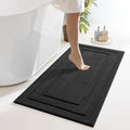Large Bathroom Rug 24 in x 48 in Charcoal Gray - Ultra Absorbent
