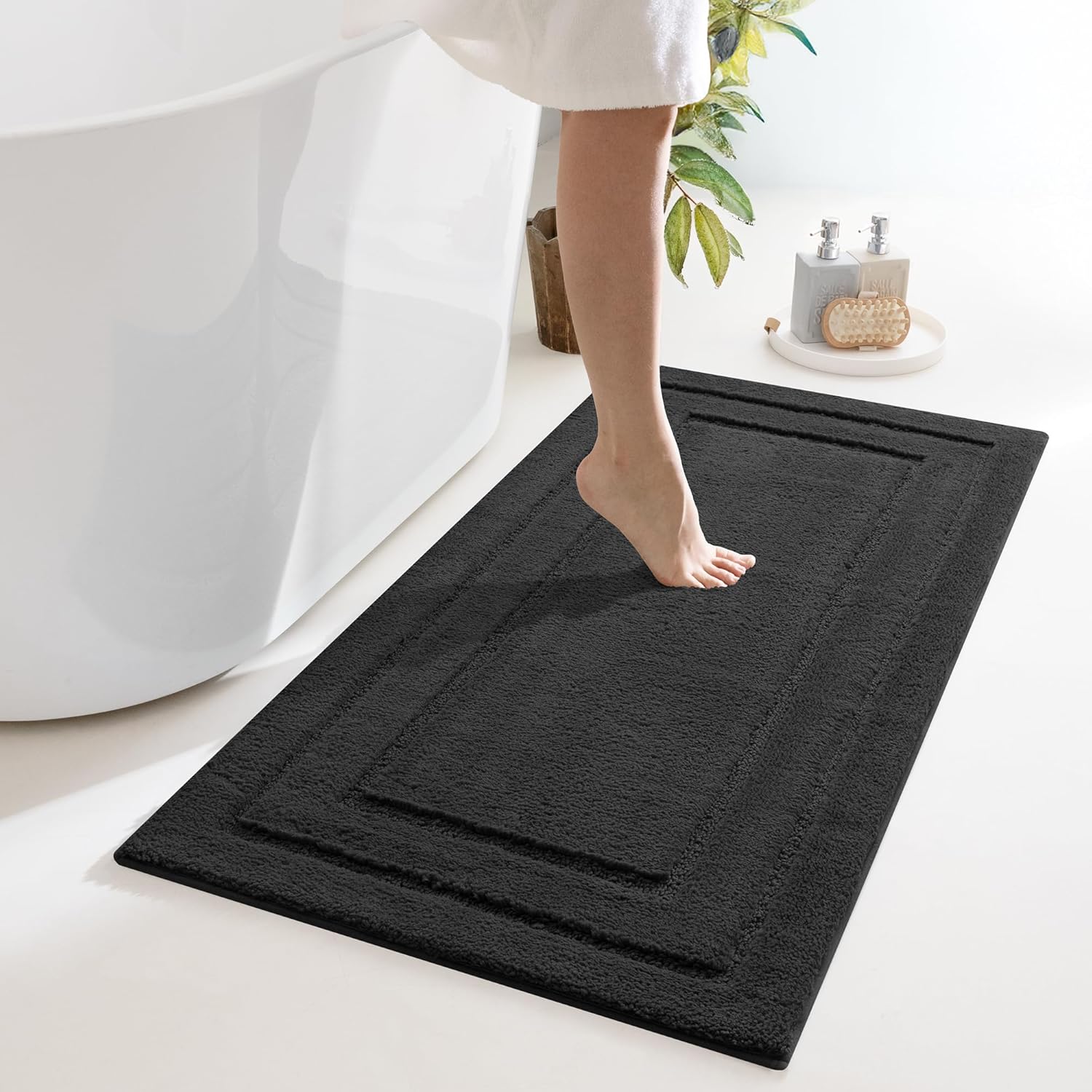 Large Non Slip Washable Bathroom Rugs for Comfort and Safety
