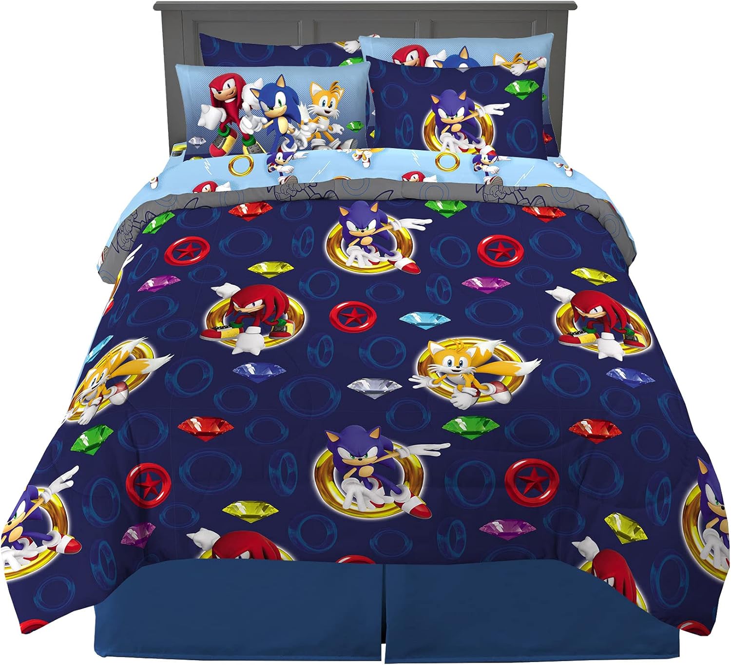 Sonic The Hedgehog Kids Bedding Set - Super Soft Comforter