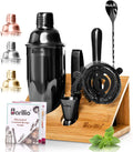 Barillio Black Bartender Kit - 10-Pc Stainless Steel Bar Set