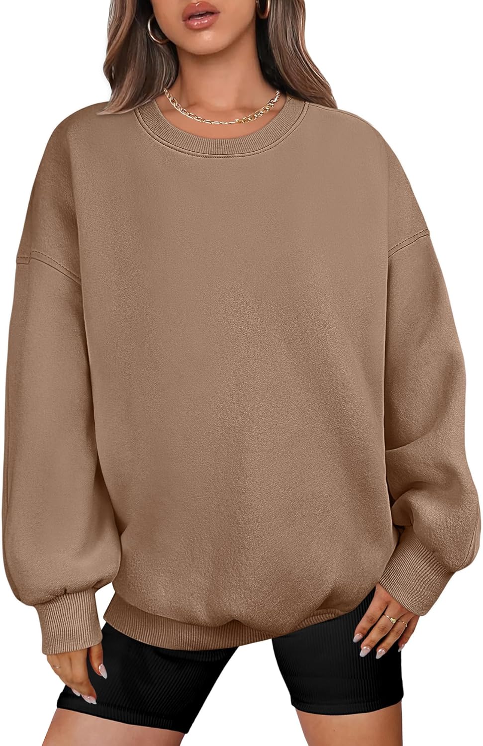 Oversized Sweatshirt for Women Crewneck Y2K Casual Pullover