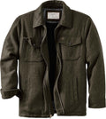 Outdoorsman Wool Coat Sherpa-Lined Jacket - Durable Warmth