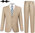 JPF Boys Formal Suits Slim Fit 5 Piece Kids Suit Jacket Pants Set welt