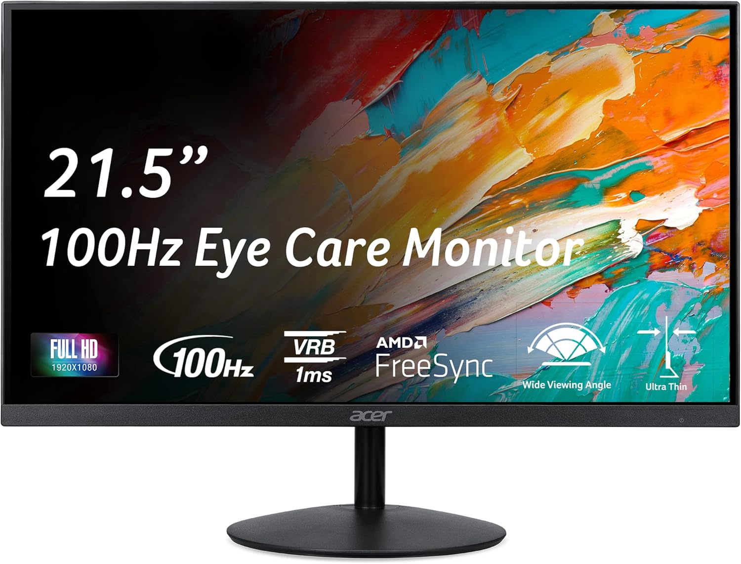 Acer 21.5 FHD IPS Gaming Monitor | AMD FreeSync | Ultra-Thin Design