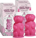 Honey Bear Straw Cup Silicone Baby Training Cup - 8 oz Pack of 2