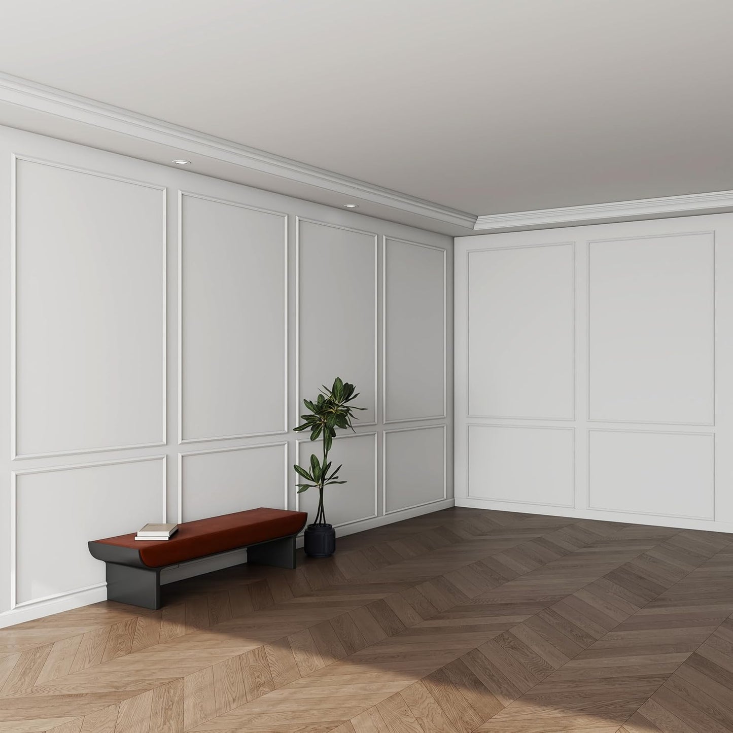 Pangda Peel and Stick Wall Molding Kit for Elegant Decor