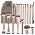 MAANGE 21-Piece Foundation Makeup Brush Set - Double-Ended Kabuki Gold