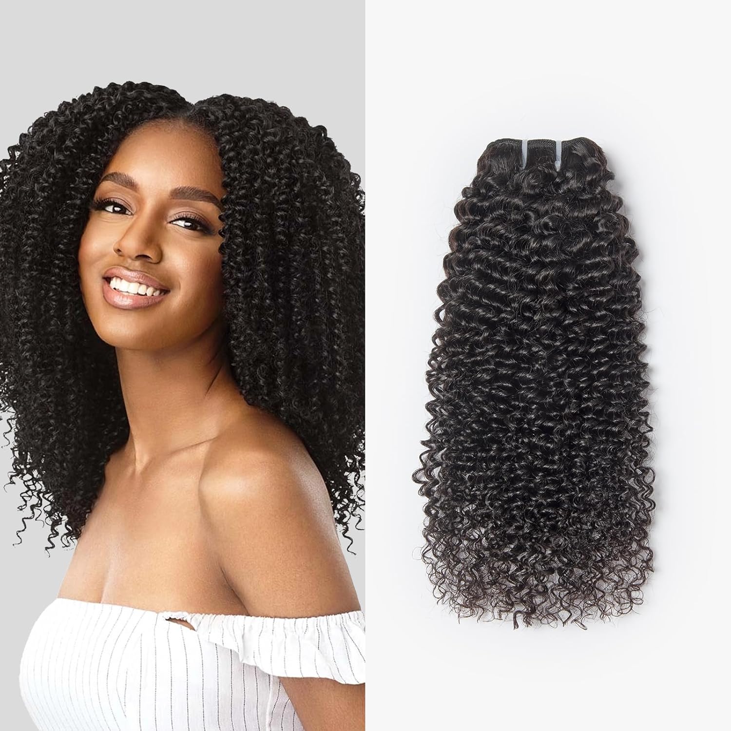Kinky Curly Human Hair Bundles for Natural Look and Style