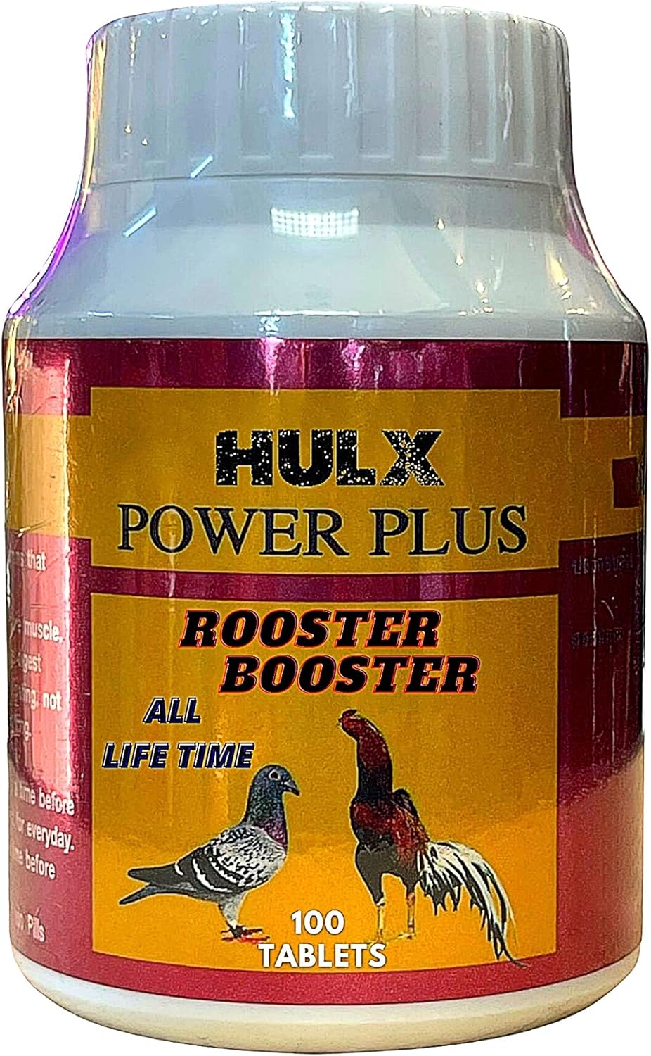 HULX Power Plus 100 Tablets for Rooster Health and Energy