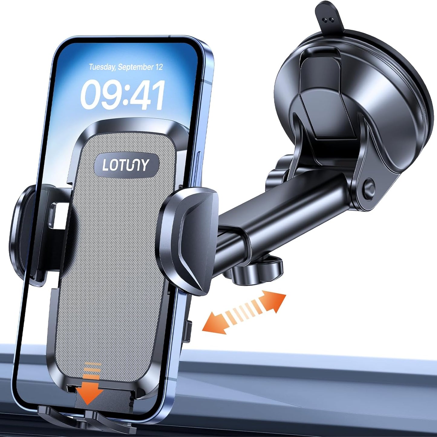 LOTUNY Rotatable Car Phone Holder - Securely Mount Any Smartphone!