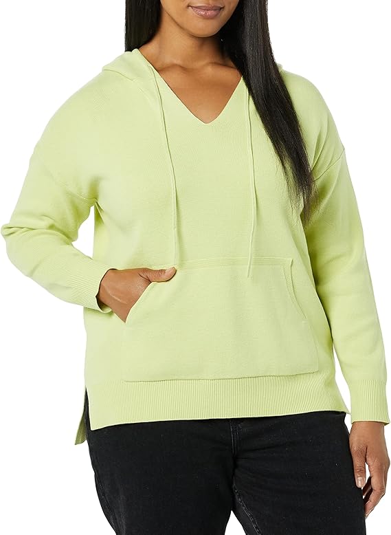 Daily Ritual Women's Ultra-Soft Milano Stitch Drawstring Hoodie