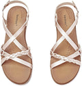 Veittes Women's Flat Slide Sandals - Comfortable Casual Summer Flats