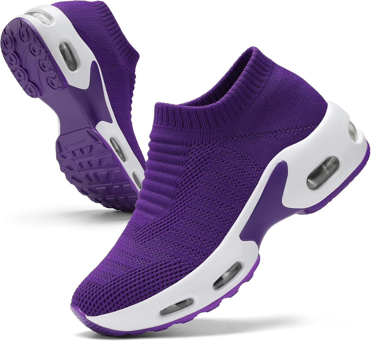 Mesh Sneakers for Women - Lightweight Slip On Air Cushion Shoes