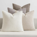 MIULEE Decorative Textured Boucle Throw Pillow Covers 20x20 in