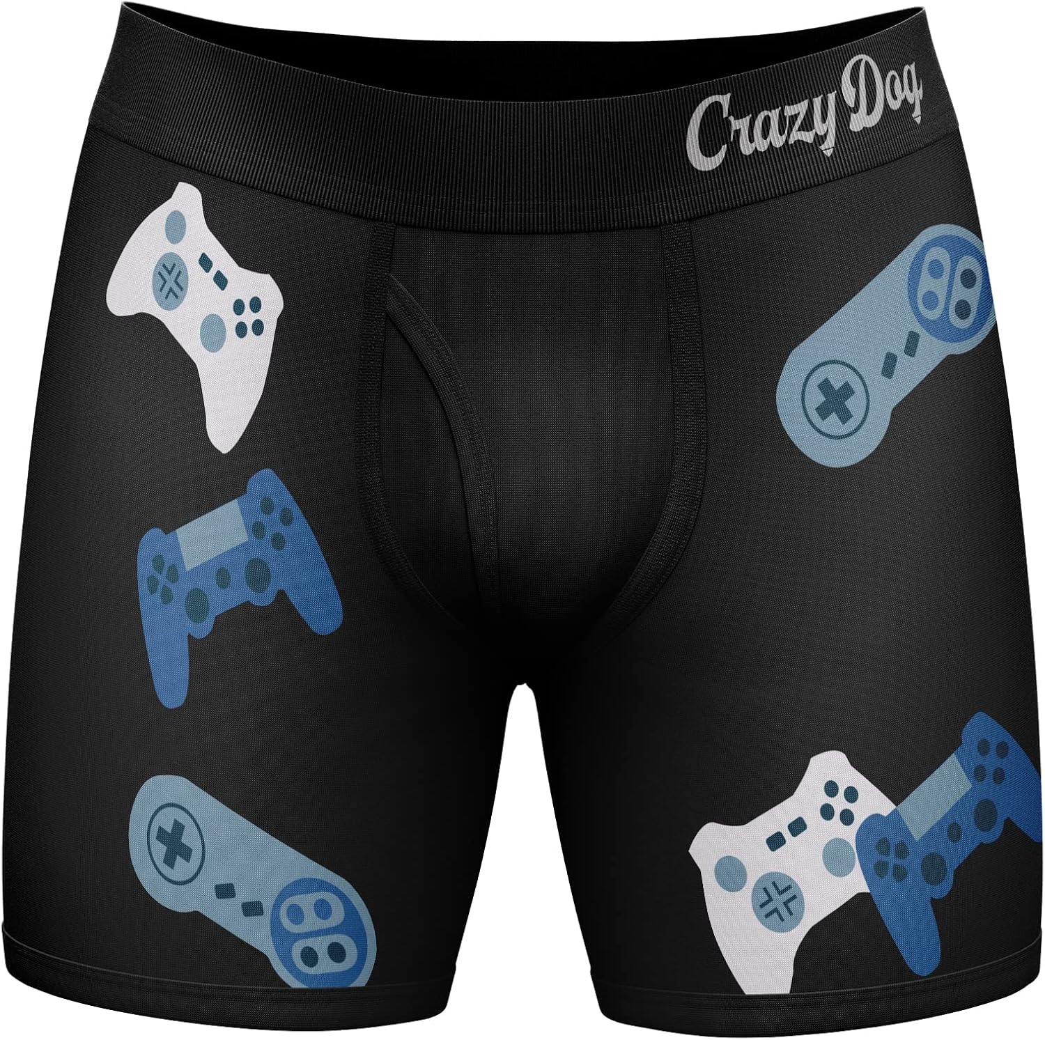 Animal Lover's Boxers: Crazy Dog Tshirt's Novelty Fun