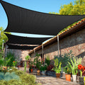 ShadeMart 17 ft x 23 ft Black Sun Shade Sail UPF50 Rectangle - Heavy