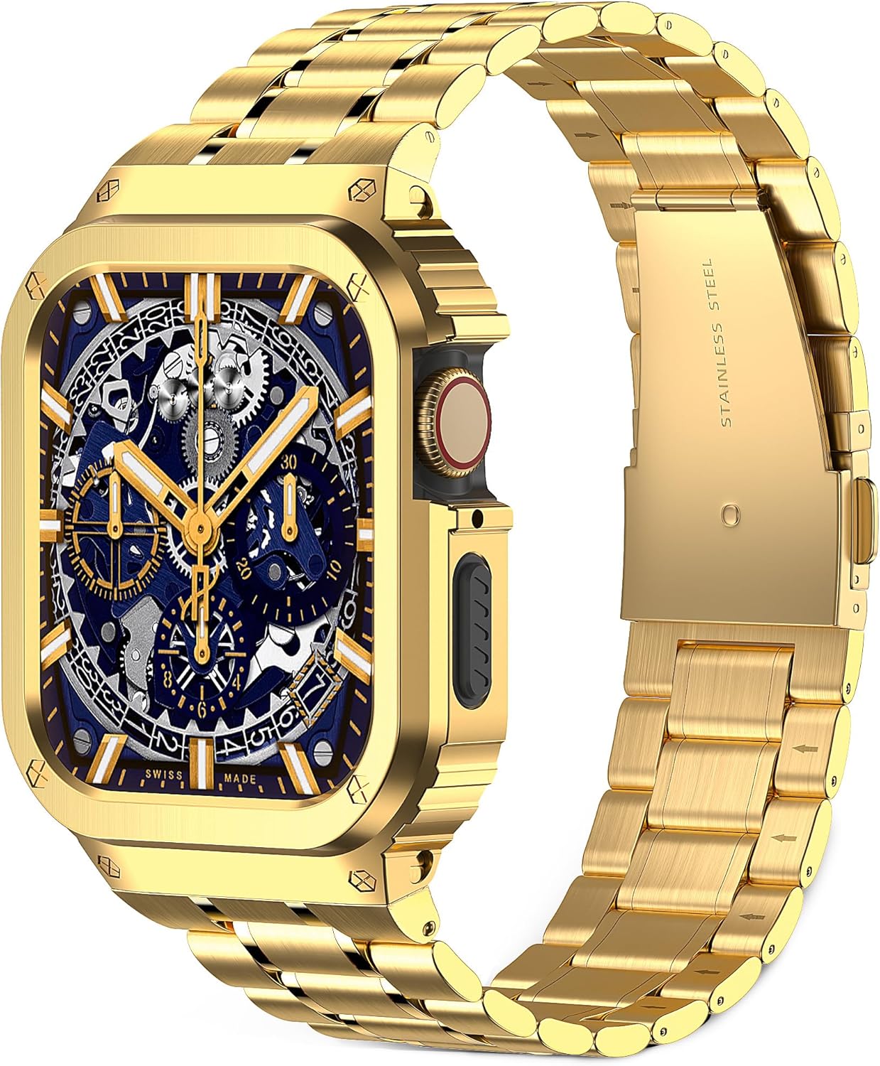 Metal Band Compatible with Apple Watch 44mm 45mm for SE/9/8/7/6/5/4