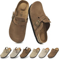 Genuine Suede Kids Toddler Clogs for Boys and Girls - Arch Support