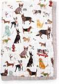 Newborn Receiving Quilt - Ultra-Soft 4-Layer Muslin Quilt