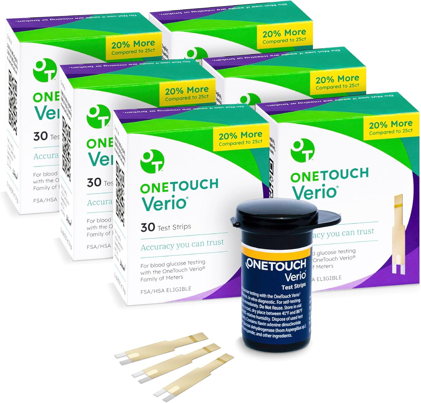 OneTouch Verio Test Strips for Diabetes - 180 Count Value Pack