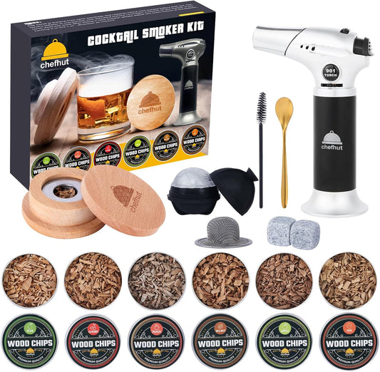 Whiskey Smoker Kit w/ 6 Flavors - Bourbon Gift