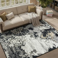 Area Rugs 8x10 Rug for Living Room Abstract Washable Rug - Low Pile