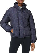 Women's Relaxed-Fit Mock-Neck Short Puffer Jacket (Plus Size)