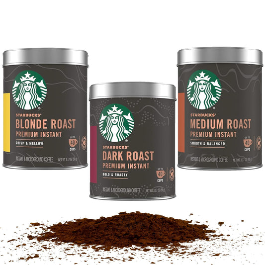 Starbuck Coffee Variety Pack - Premium 100% Arabica - 3 Cans