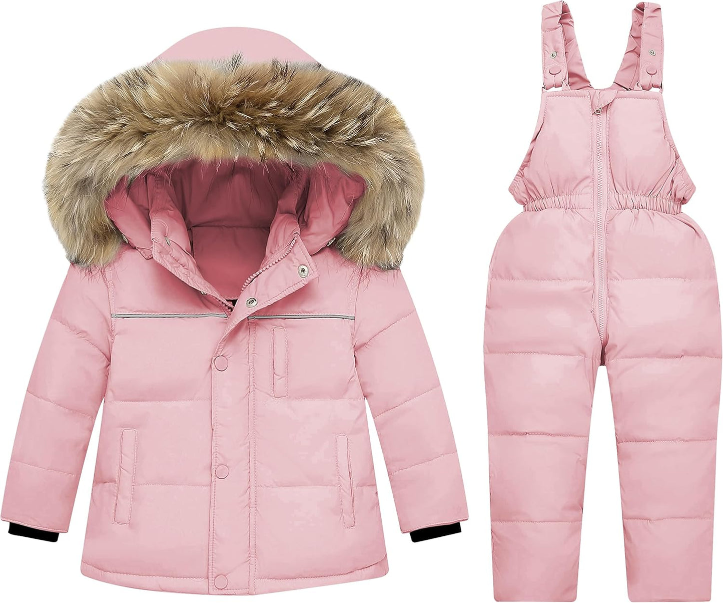 Toddler Snow Suit Winter Coat and Snow Pants Set for Kids