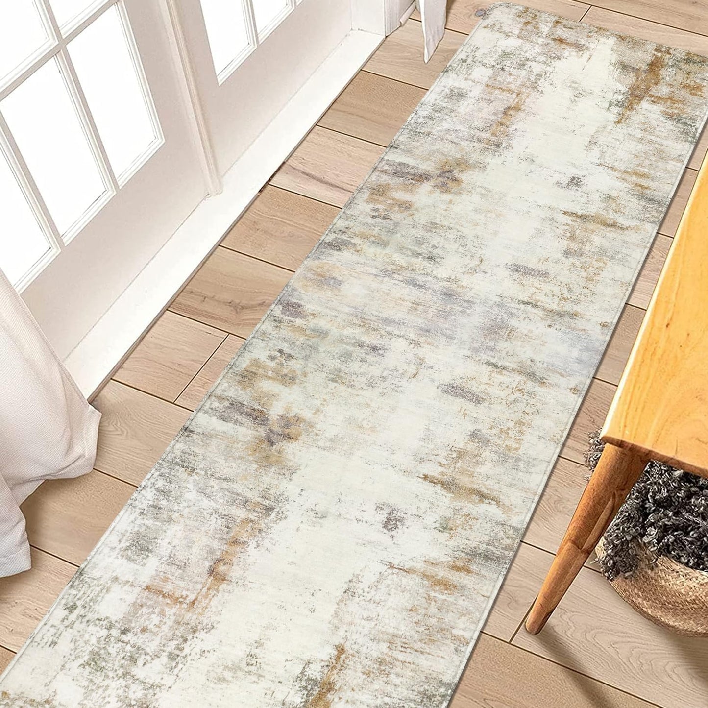 famibay Hallway Runner Rug 10 ft - Modern Abstract Design