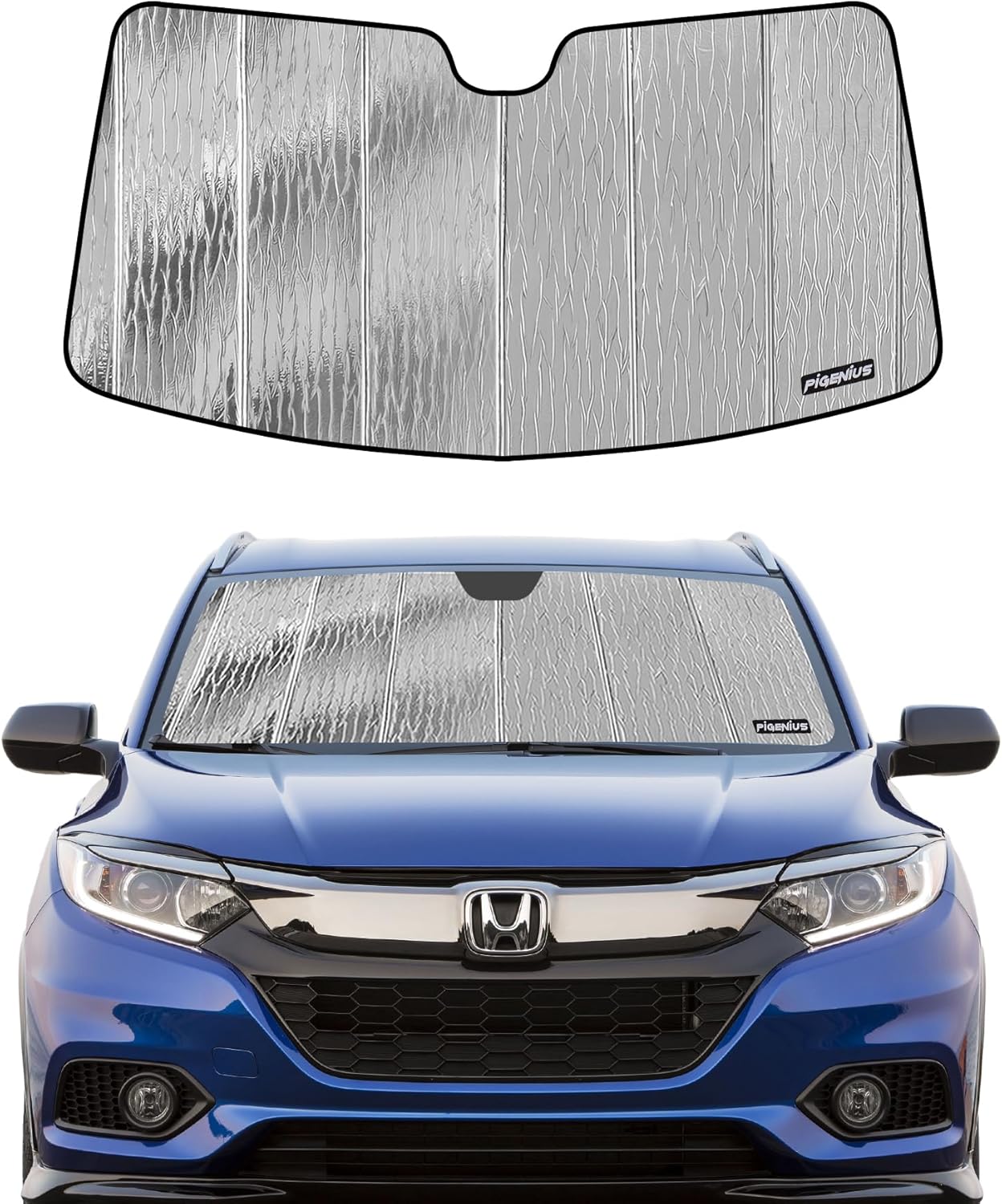 Windshield Sun Shade for Honda HR-V 2016-2022 - 2-in-1 Reflective