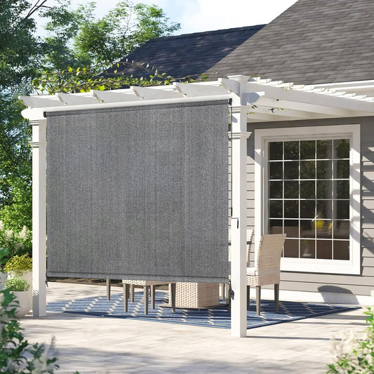 Amagenix Outdoor Roller Shades for Patio and Gazebo Use