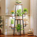 Plant Stand Indoor with Grow Lights 7-Tier Corner Shelf - Space-Saving
