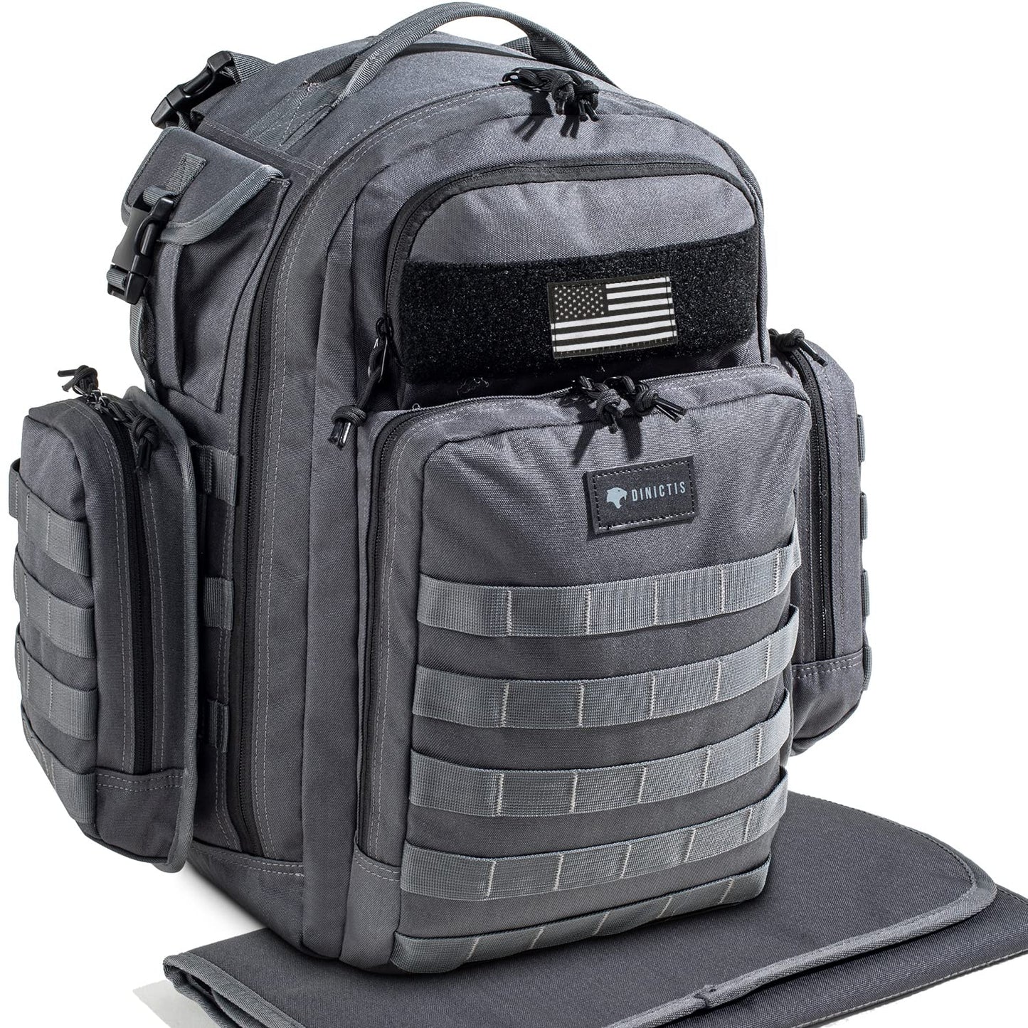 Dinictis Dad Diaper Bag Backpack with Changing Mat and Pockets