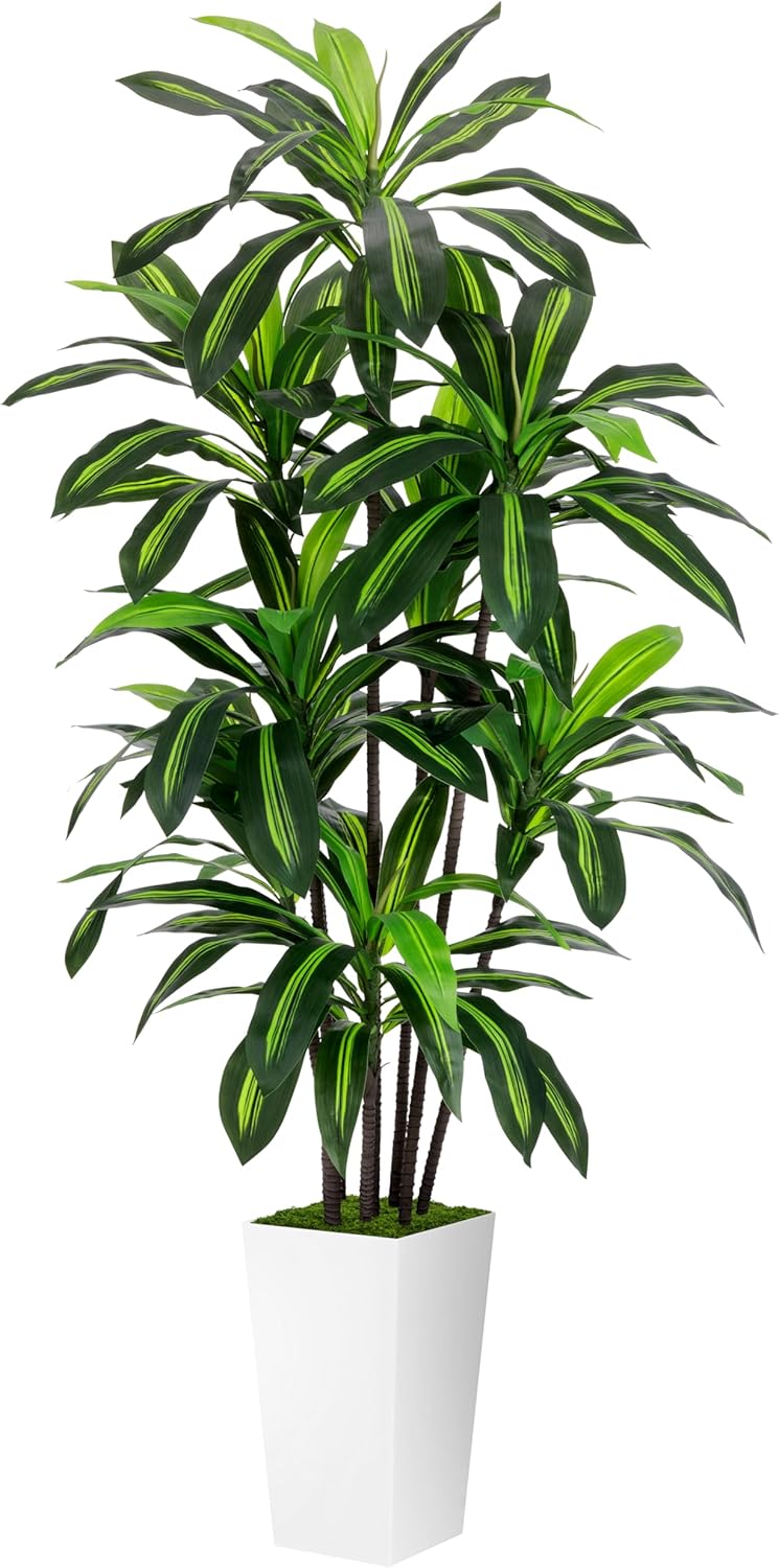 Artificial Dracaena Plant 6FT - Lush Faux Tree for Home Decor