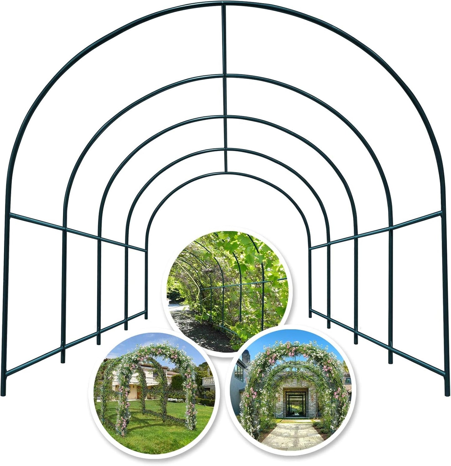 YardGrow Large Garden Support Arch Frame for Climbing Plants