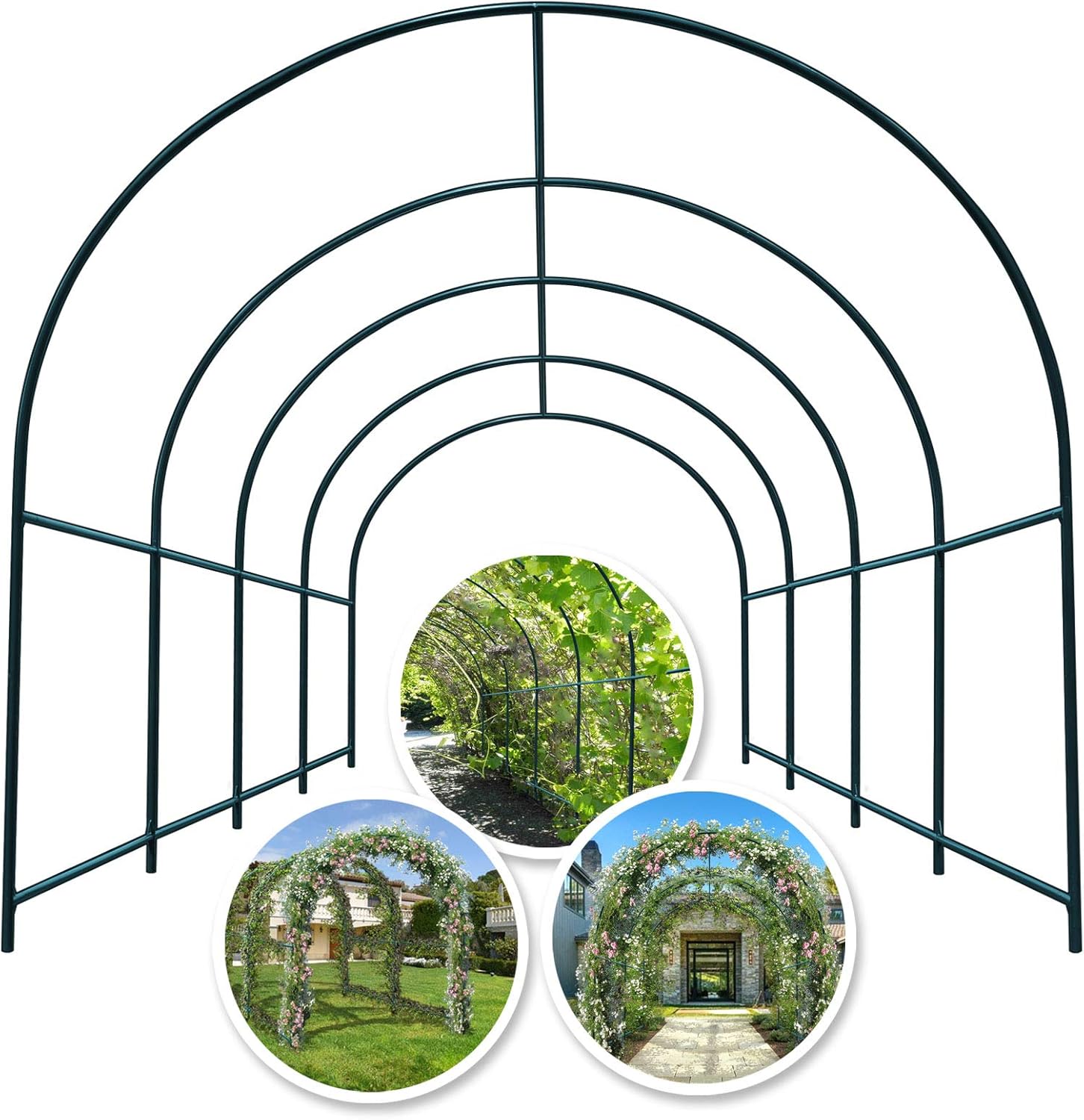 YardGrow Large Garden Support Arch Frame for Climbing Plants