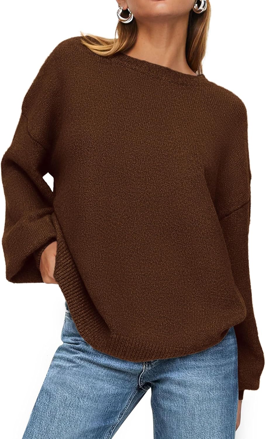 PRETTYGARDEN Women's Casual Crew Neck Pullover Sweater for Fall