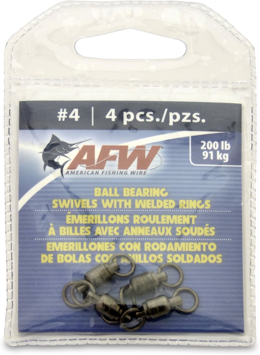 AFW Heavy-Duty Ball Bearing Swivels - 200lb Test