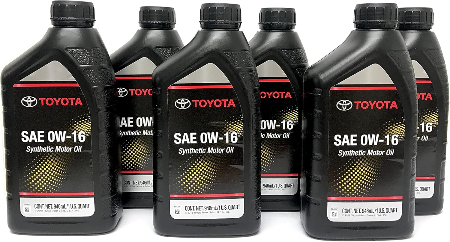 Genuine Toyota 0W16 Synthetic Oil for Optimal Engine Performance